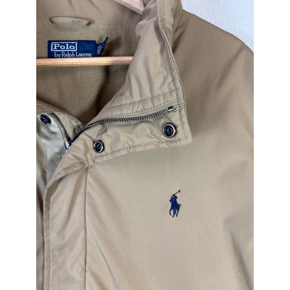 Polo Ralph Lauren Mens XXL Tan Harrington Jacket Fleece Lined Stowaway Hood - Picture 3 of 12